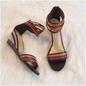 Ankle  Wrap Wedge Sandals NWT